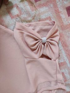 Pink Top With Butterfly Sleeves
