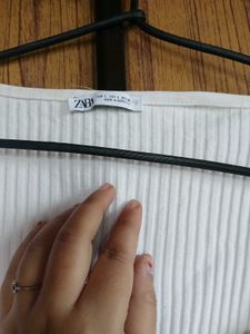 ZARA WOMEN SWEETHEART NECK TOP