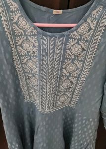 Cotton  Gaun With Dupatta