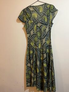 Abstract Asymmetrical Y2K Printed Dress