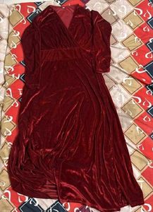 Long Velvet Gown Dress