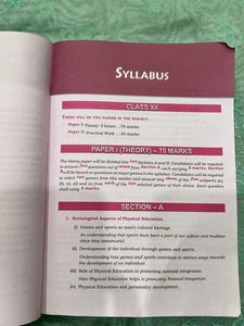 ISC PHYSICAL EDUCATION BOOK