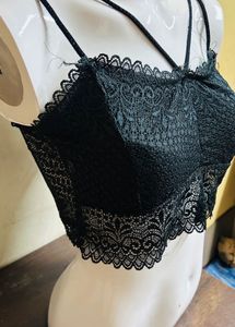 Black &amp; White Lace Bralette Combo
