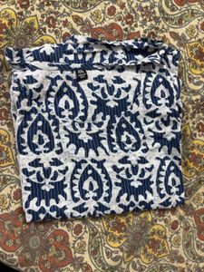 Blue Patterned Kurti | XXL