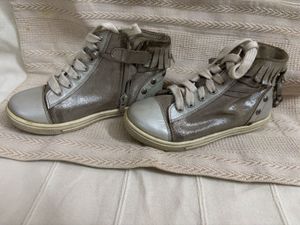 Metallic Designed Lace up Sneakers/Boots(2.5-4.5y)