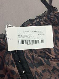 Newme Leopard Print Corset Top