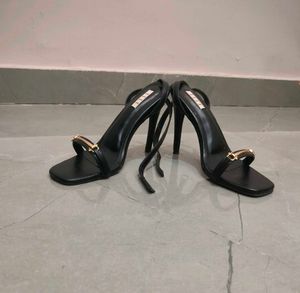 Women Black Embellished Heels