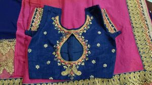 Heavy Multicolour Sari With Blouse