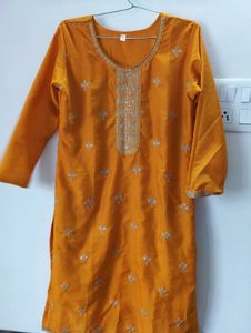 Grand Yellow Kurti.