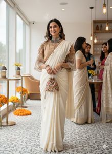 ✨ Luxe Caramel Lace Statement Blouse 🤎