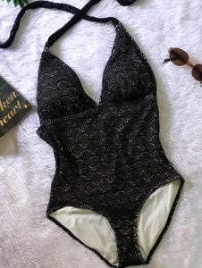 LA VIE EN ROSE Chic Lace Halter SWIMSUIT 🩱