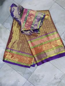 Embroidered Purple Blouse