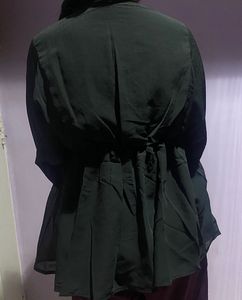 Black Peplum Top