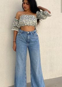 VAIRE Blue Wide Leg Jeans