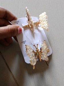 Butterfly Hair Clips - Set of 2