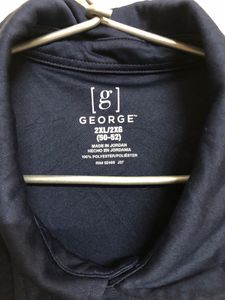 George Blue Polo Neck T Shirts