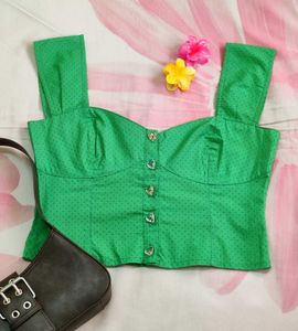 Cute Printed Crop Top💗