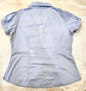 Cute Light Blue Button-Up Shirt