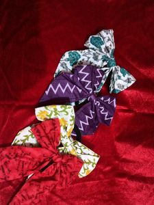 Cute Hair Bow Bands  (Set of 3)