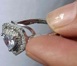 Real 925 Silver Heart Ring