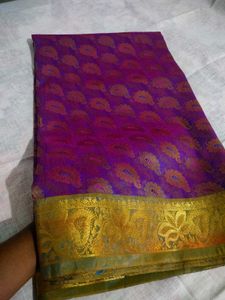 Elegant Purple Kanjeevaram Saree