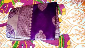 Elegant Purple  new Banarasi Saree