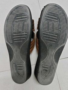 Brown Criss-Cross Slides