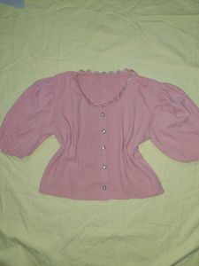 Nude Puff Sleeve Top