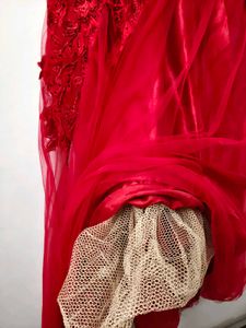 Elegant Red Ethnic Gown