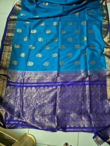 Elegant Blue Silk Saree
