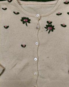 New Floral Embroidered Cardigan