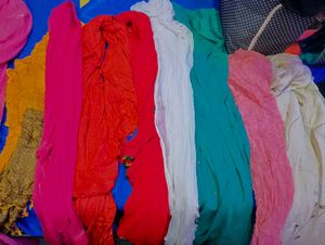 Colorful Dupatta Collection Set Of 12
