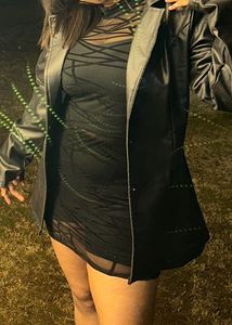 Mesh Dress Wore For Parties