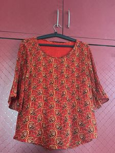 Forxxl Size Women Paisley Print Top