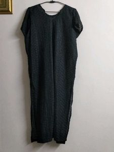 Elegant Black half sleeves kurta