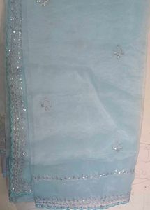 Organza Saree With Stitched Blouse