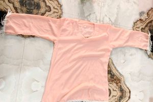 Burkha Pink And Black Clour