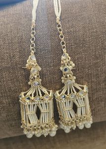 Doli White Jhumkas