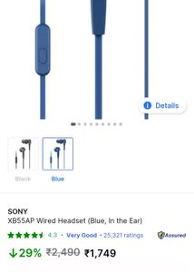 Sealed Pack Sony Earphones