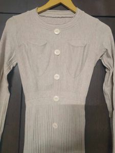 LIGHT BEIGE WOOLEN DRESS