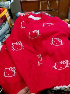 Hello Kitty Red Sweater