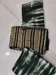 Dress Combo Saburi Printed And Golden Work