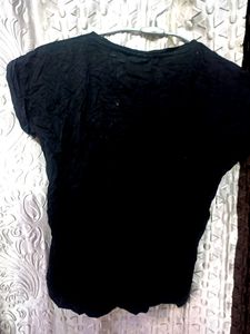 Party Wear Black Crop Top With Sequence Work