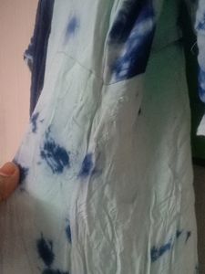 A LineTie Dye Kurti   With Dupatta