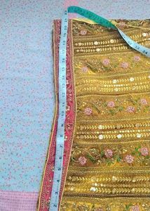 Gold Embroidered Lehenga rajwadi