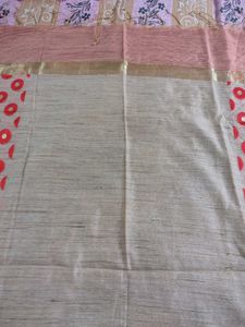 New Unused Khakhi&amp; Orange Weaving Dupatta