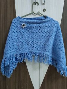 Blue Poncho