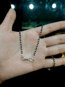 Infinity ♾️ Sign Mangalsutra Pure Silver 925