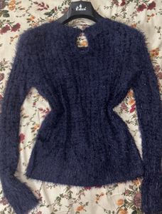 Fluffy Knit Sweater -  Stylish &amp; Cozy