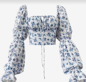 Floral Blue Top